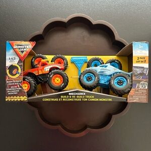 Monster Jam ~ El Toro Loco & Megalodon Ready To Race Truck Kit 2 Pack